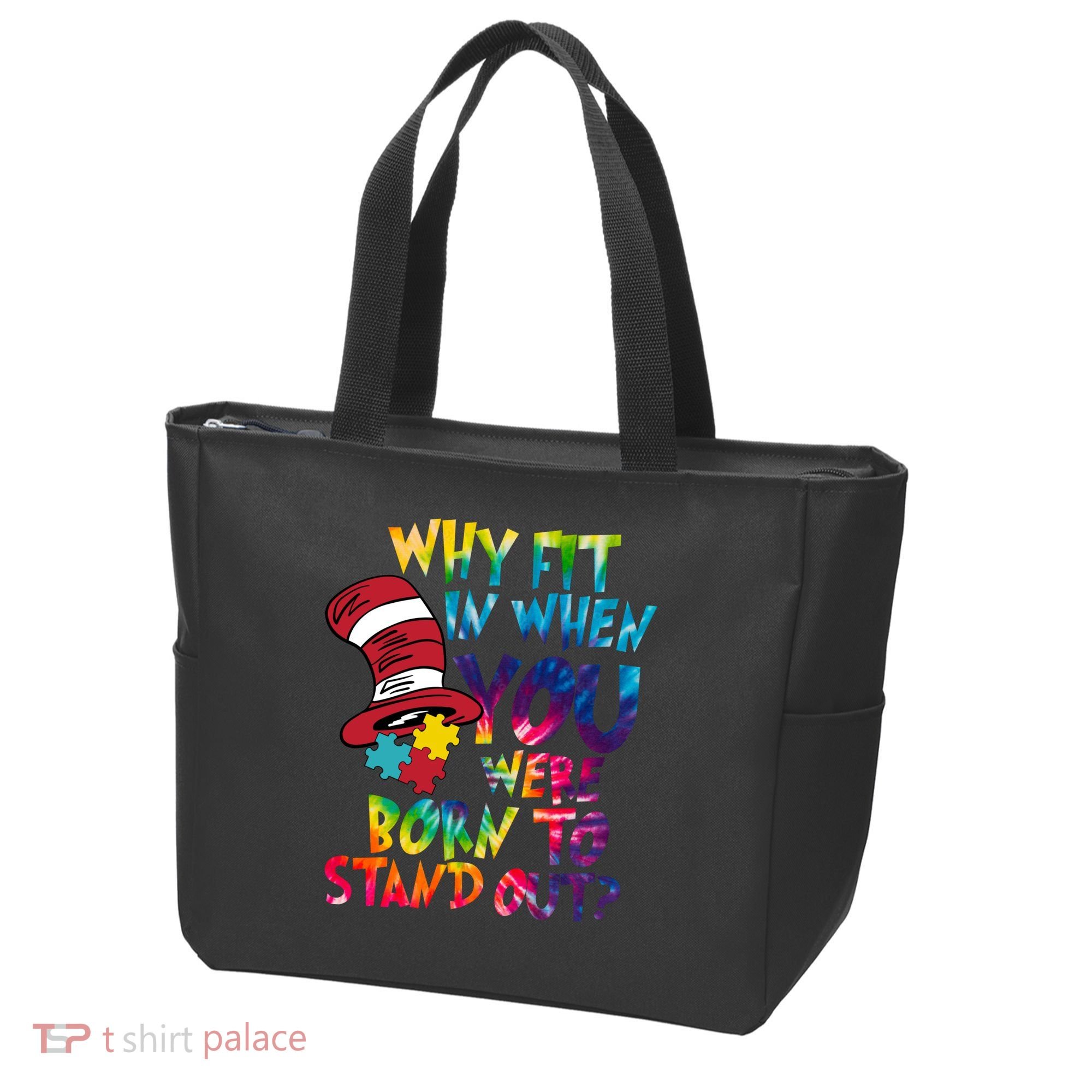 Autism Born To Stand Out Tote Bag
