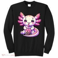 Axolotl Boba Tea Bubble Tea Anime Cute Kawaii Axolotl Sweatshirt thumb 0