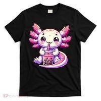 Axolotl Boba Tea Bubble Tea Anime Cute Kawaii Axolotl T-Shirt thumb 0