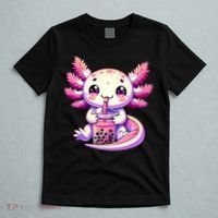 Axolotl Boba Tea Bubble Tea Anime Cute Kawaii Axolotl T-Shirt thumb 5