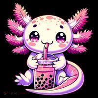 Axolotl Boba Tea Bubble Tea Anime Cute Kawaii Axolotl Coffee Mug thumb 5
