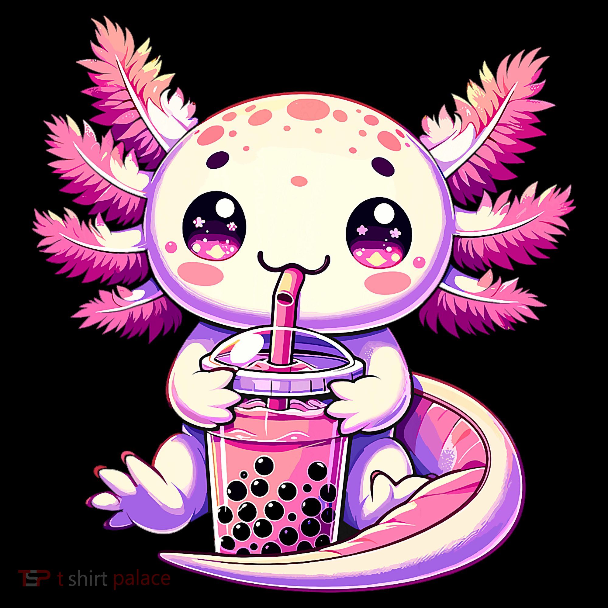 Axolotl Boba Tea Bubble Tea Anime Cute Kawaii Axolotl Coffee Mug