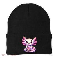 Axolotl Boba Tea Bubble Tea Anime Cute Kawaii Axolotl Beanie thumb 0