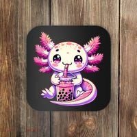 Axolotl Boba Tea Bubble Tea Anime Cute Kawaii Axolotl Coaster thumb 0
