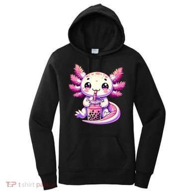 Axolotl Boba Tea Bubble Tea Anime Cute Kawaii Axolotl Women's Hoodie