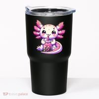 Axolotl Boba Tea Bubble Tea Anime Cute Kawaii Axolotl Tumbler thumb 0