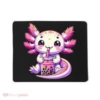 Axolotl Boba Tea Bubble Tea Anime Cute Kawaii Axolotl Mousepad thumb 0