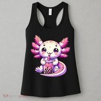 Axolotl Boba Tea Bubble Tea Anime Cute Kawaii Axolotl Women's Tank Top thumb 3