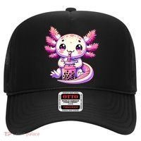 Axolotl Boba Tea Bubble Tea Anime Cute Kawaii Axolotl Hat thumb 0