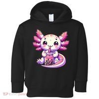 Axolotl Boba Tea Bubble Tea Anime Cute Kawaii Axolotl Toddler Hoodie thumb 0