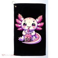 Axolotl Boba Tea Bubble Tea Anime Cute Kawaii Axolotl Golf Towel thumb 0