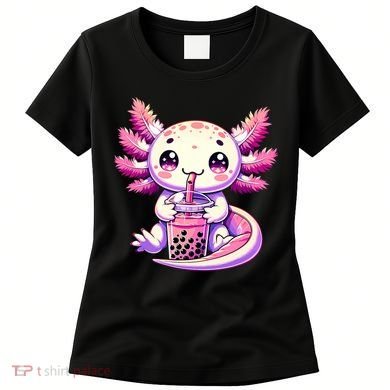 Axolotl Boba Tea Bubble Tea Anime Cute Kawaii Axolotl Women's T-Shirt