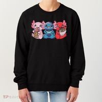 Axolotl Boba Tea Bubble Tea Gaming Gamer Ramen Axolotl  Women's Sweatshirt thumb 0