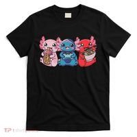 Axolotl Boba Tea Bubble Tea Gaming Gamer Ramen Axolotl  T-Shirt thumb 0