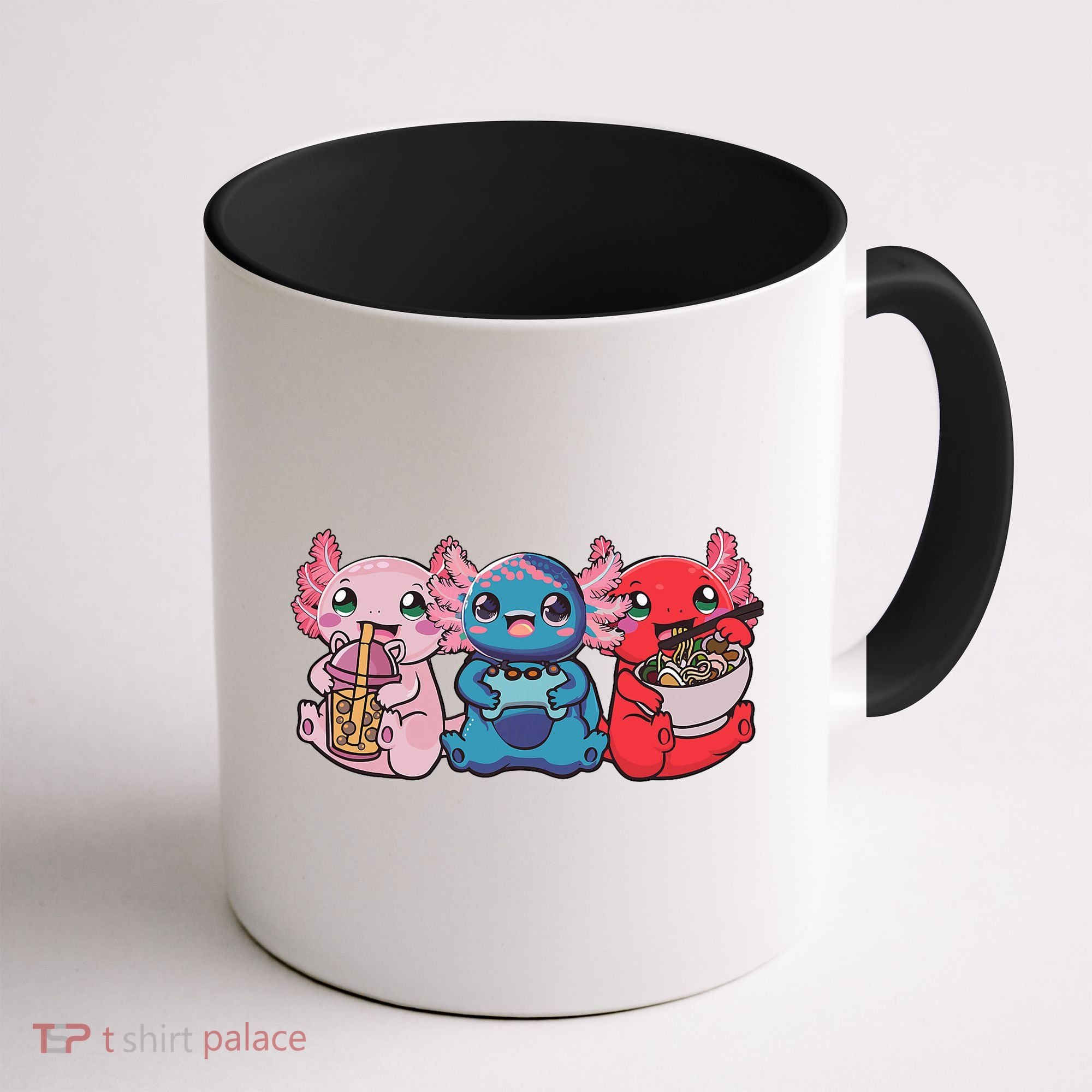 Axolotl Boba Tea Bubble Tea Gaming Gamer Ramen Axolotl  Coffee Mug