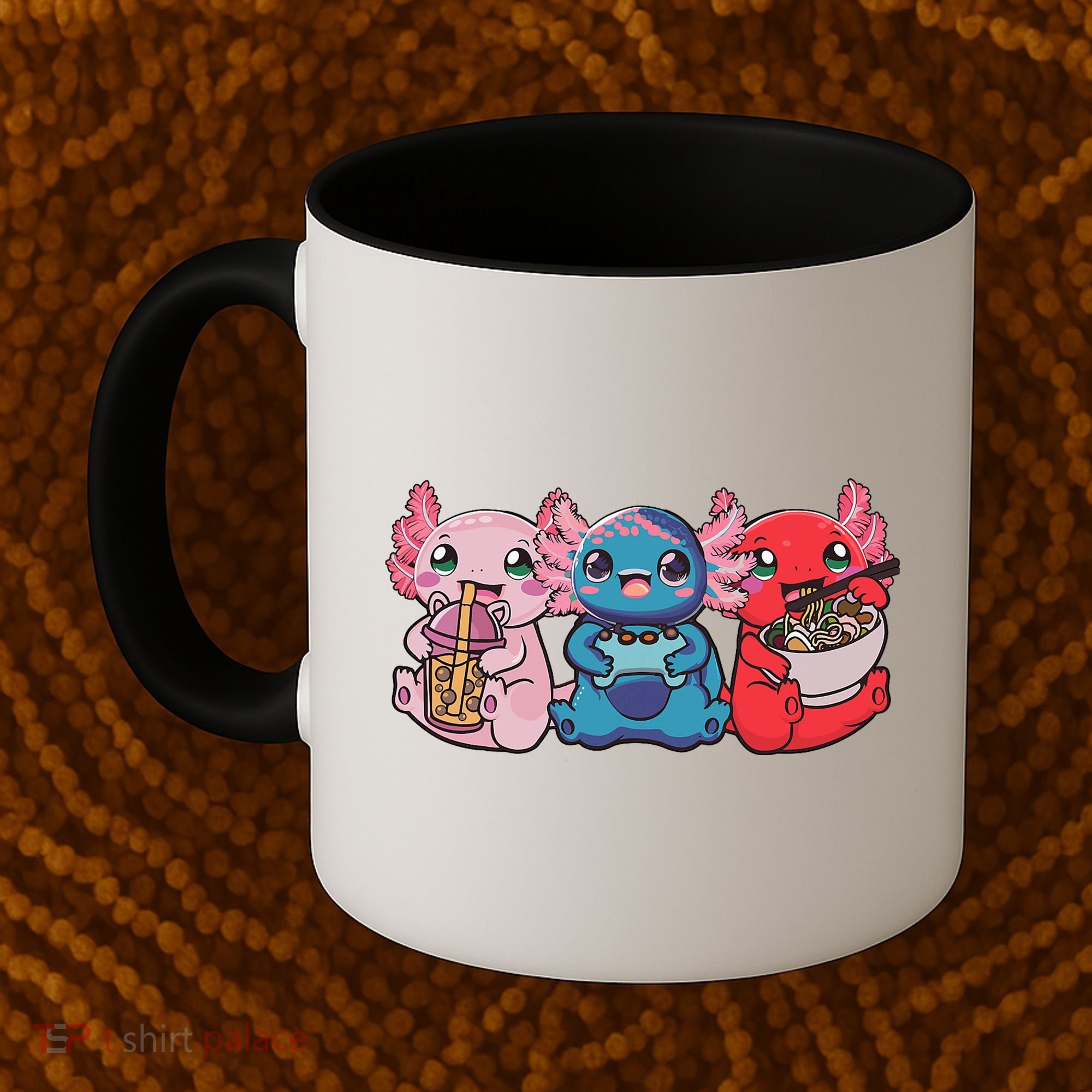 Axolotl Boba Tea Bubble Tea Gaming Gamer Ramen Axolotl  Coffee Mug