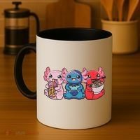 Axolotl Boba Tea Bubble Tea Gaming Gamer Ramen Axolotl  Coffee Mug thumb 4