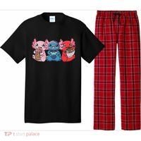 Axolotl Boba Tea Bubble Tea Gaming Gamer Ramen Axolotl  Pajama Set thumb 0