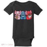 Axolotl Boba Tea Bubble Tea Gaming Gamer Ramen Axolotl  Baby Bodysuit thumb 0