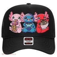 Axolotl Boba Tea Bubble Tea Gaming Gamer Ramen Axolotl  Hat thumb 0