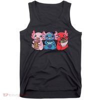 Axolotl Boba Tea Bubble Tea Gaming Gamer Ramen Axolotl  Tank Top thumb 0