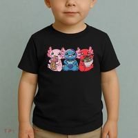 Axolotl Boba Tea Bubble Tea Gaming Gamer Ramen Axolotl  Toddler T-Shirt thumb 2