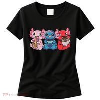Axolotl Boba Tea Bubble Tea Gaming Gamer Ramen Axolotl  Women's T-Shirt thumb 0