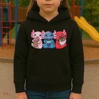 Axolotl Boba Tea Bubble Tea Gaming Gamer Ramen Axolotl  Kids Hoodie thumb 3