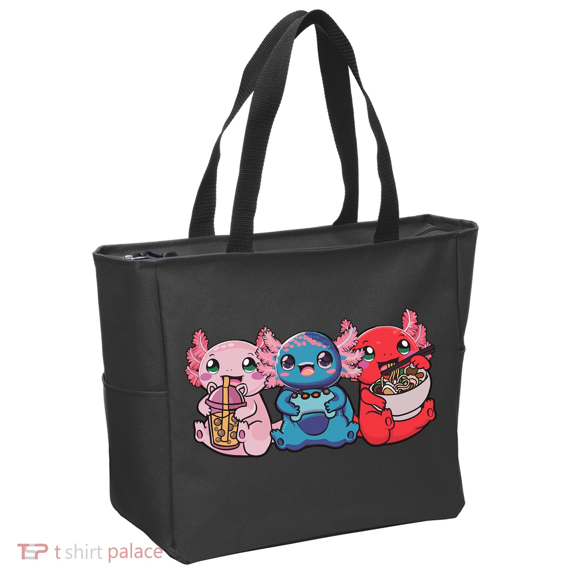 Axolotl Boba Tea Bubble Tea Gaming Gamer Ramen Axolotl  Tote Bag