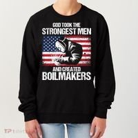 American Boilermakers Union Worker Strongest Us Flag Gift Women's Sweatshirt thumb 0