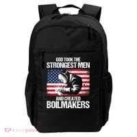 American Boilermakers Union Worker Strongest Us Flag Gift Backpack thumb 0