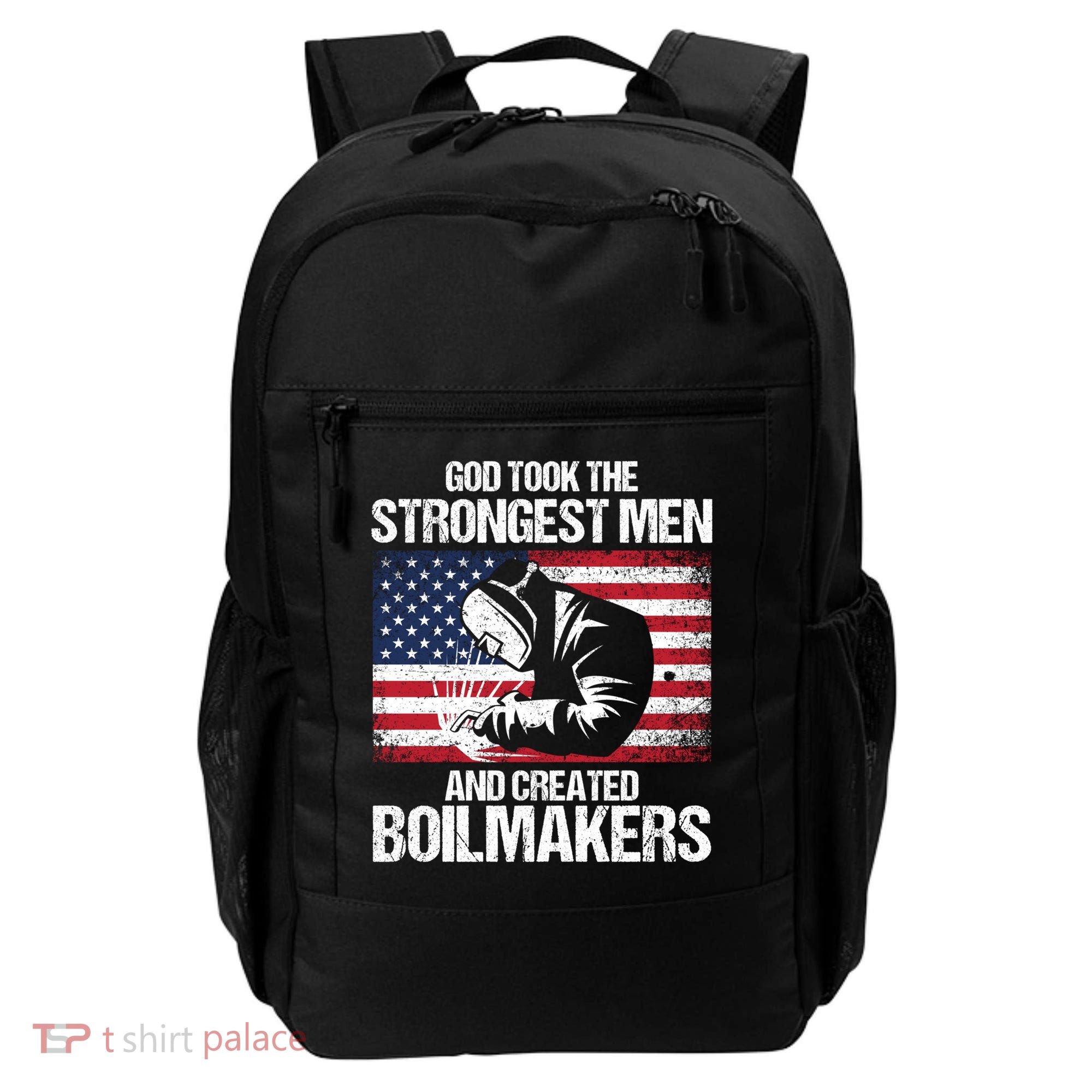American Boilermakers Union Worker Strongest Us Flag Gift Backpack