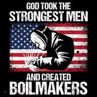 American Boilermakers Union Worker Strongest Us Flag Gift Women's Hoodie thumb 2