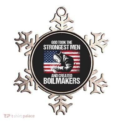 American Boilermakers Union Worker Strongest Us Flag Gift Ornament