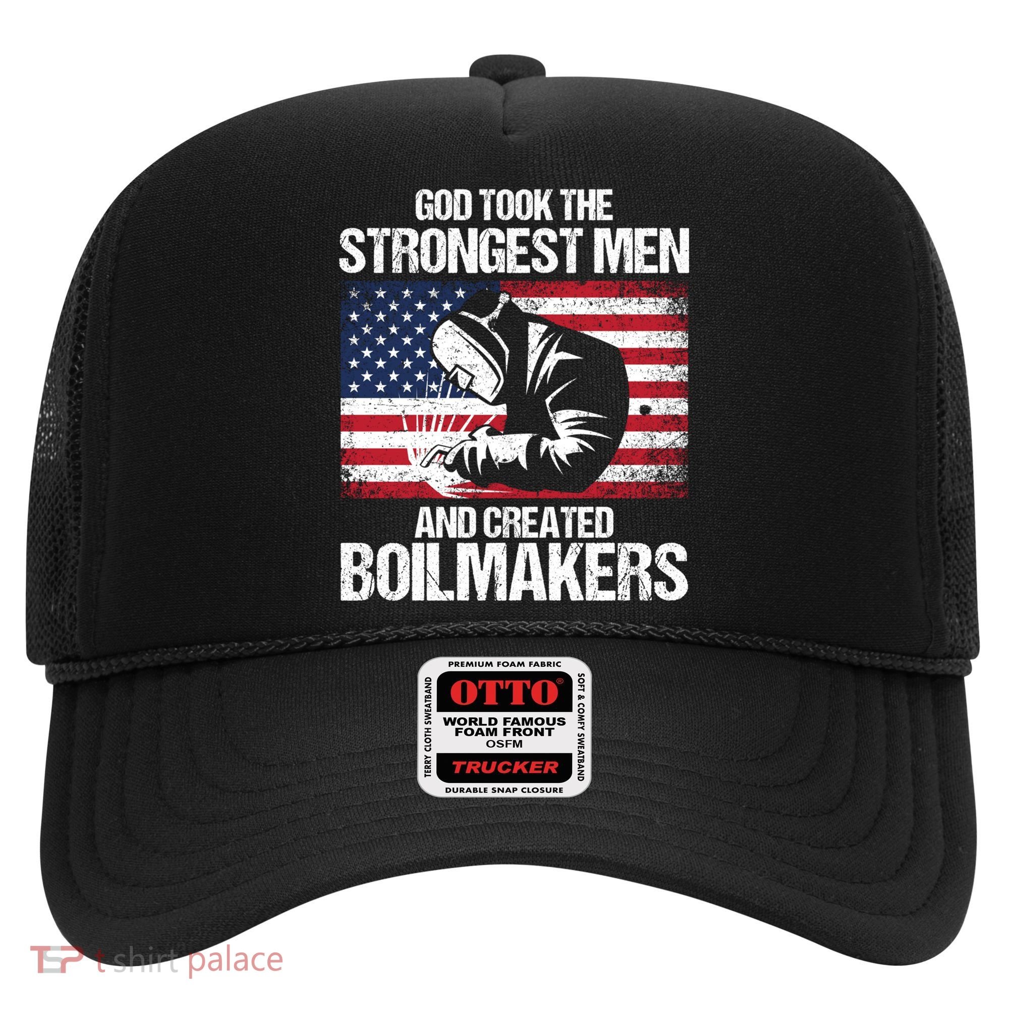 American Boilermakers Union Worker Strongest Us Flag Gift Hat