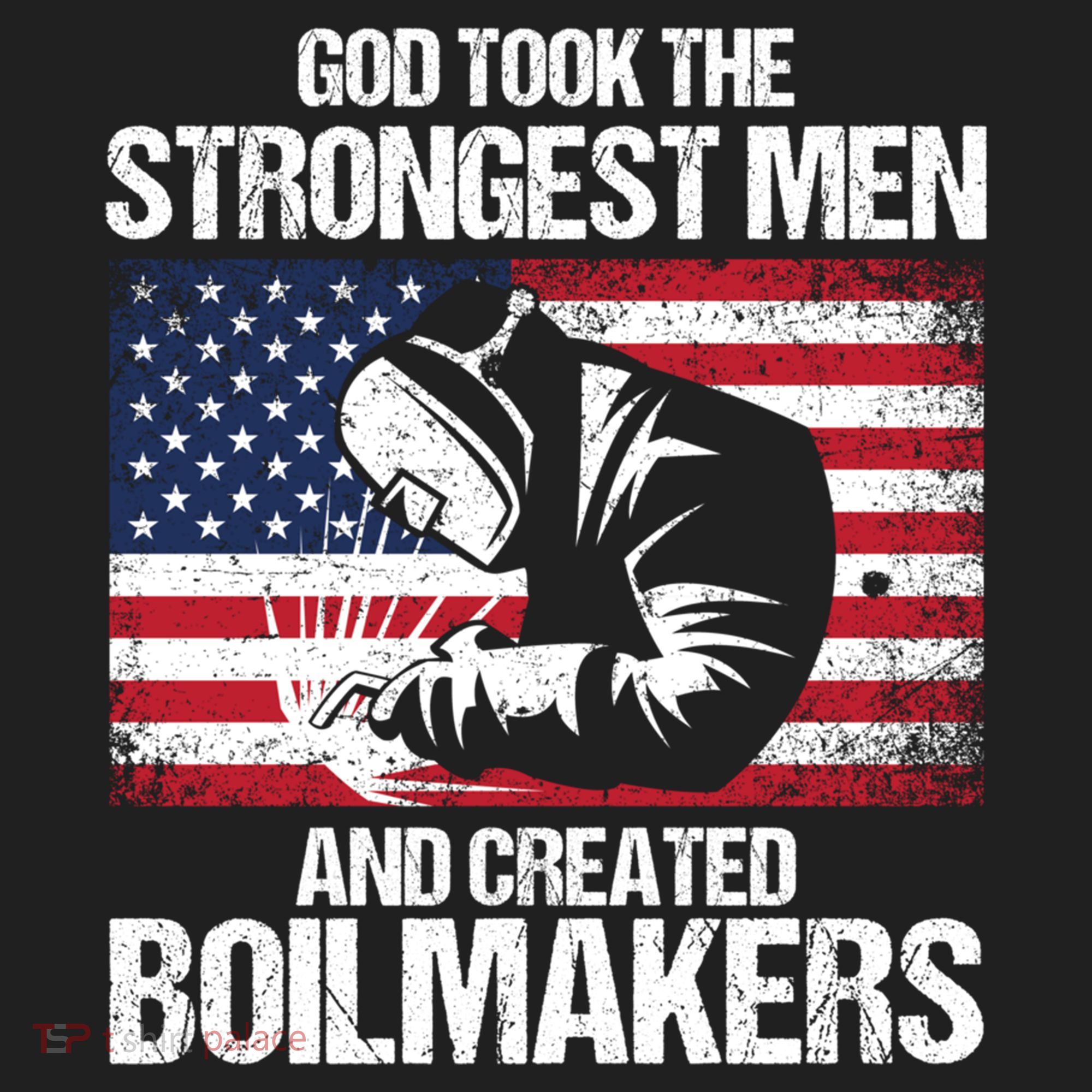 American Boilermakers Union Worker Strongest Us Flag Gift Golf Towel
