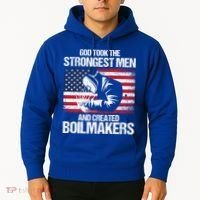 American Boilermakers Union Worker Strongest Us Flag Gift Hoodie thumb 2