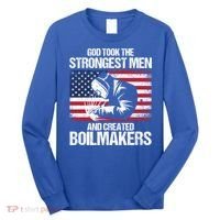 American Boilermakers Union Worker Strongest Us Flag Gift Long Sleeve Shirt thumb 0