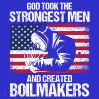 American Boilermakers Union Worker Strongest Us Flag Gift Long Sleeve Shirt thumb 2