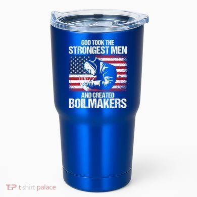 American Boilermakers Union Worker Strongest Us Flag Gift Tumbler