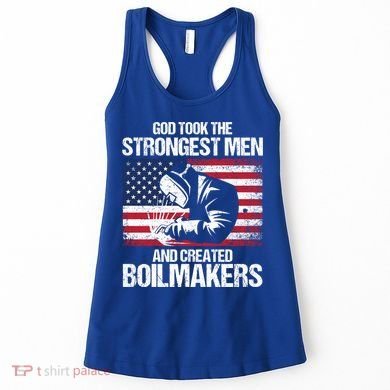 American Boilermakers Union Worker Strongest Us Flag Gift Women's Tank Top