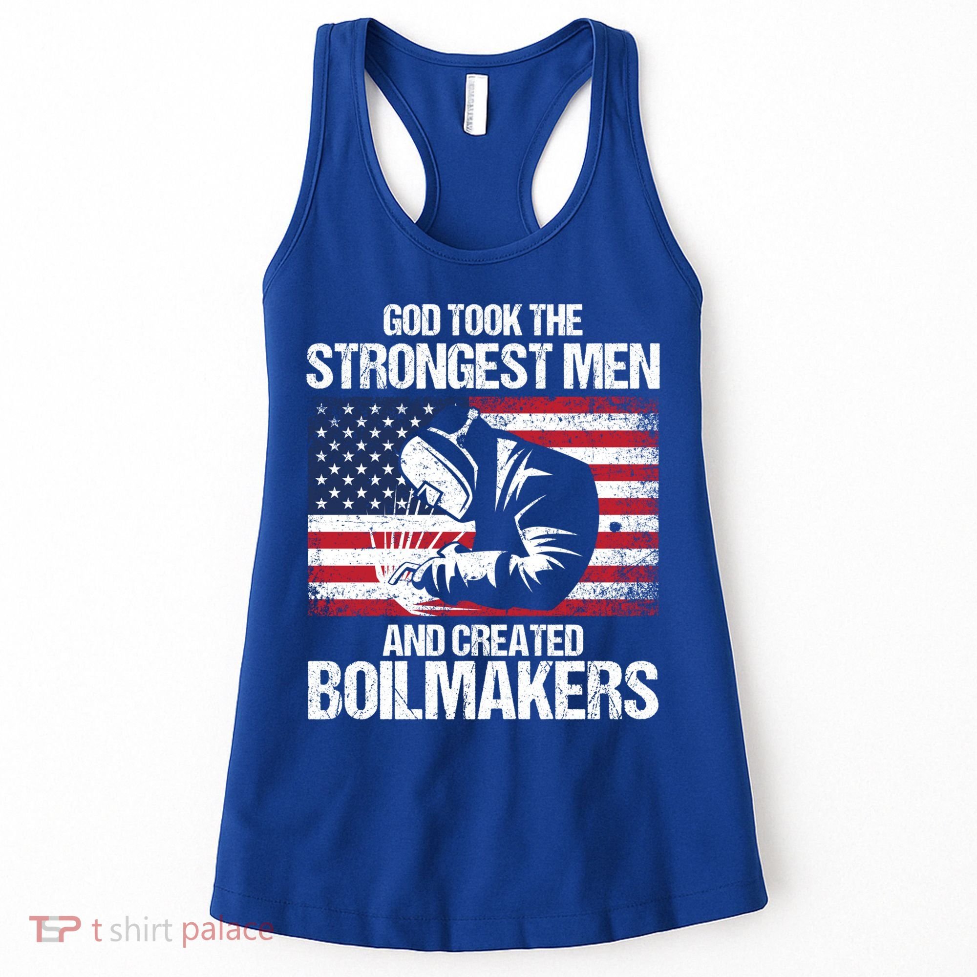 American Boilermakers Union Worker Strongest Us Flag Gift Women's Tank Top