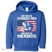 American Boilermakers Union Worker Strongest Us Flag Gift Toddler Hoodie thumb 0