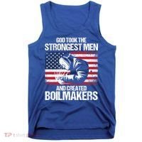 American Boilermakers Union Worker Strongest Us Flag Gift Tank Top thumb 0