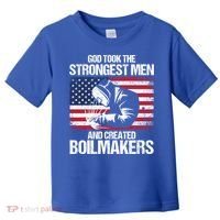 American Boilermakers Union Worker Strongest Us Flag Gift Toddler T-Shirt thumb 0