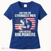 American Boilermakers Union Worker Strongest Us Flag Gift Women's T-Shirt thumb 0