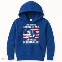 American Boilermakers Union Worker Strongest Us Flag Gift Kids Hoodie thumb 0