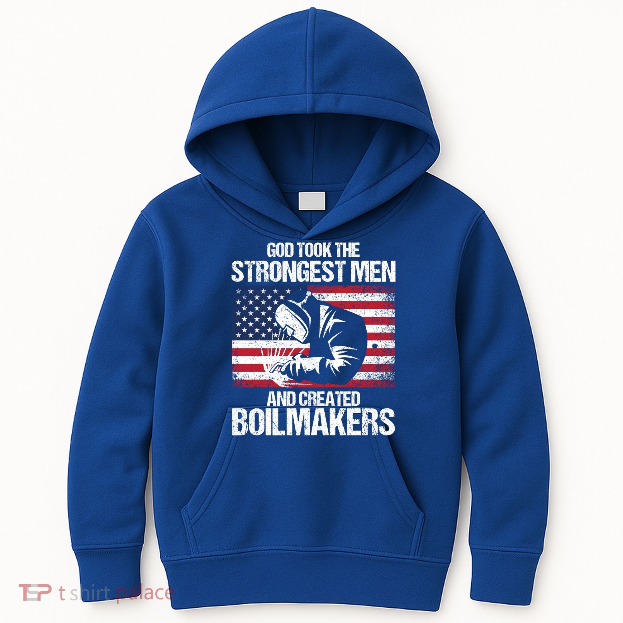 American Boilermakers Union Worker Strongest Us Flag Gift Kids Hoodie