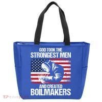 American Boilermakers Union Worker Strongest Us Flag Gift Tote Bag thumb 0