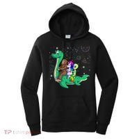 Alien Bigfoot Unicorn Riding Loch Ness Monster Halloween Women's Hoodie thumb 0